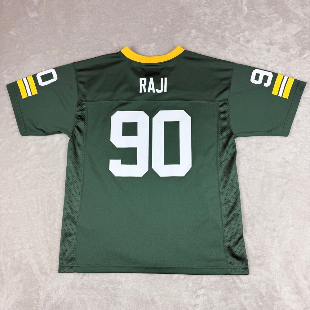 NFL Green Bay Packers B.J. Raji Jersey Youth XL Green 90 Football Streetwear EUC - Picture 4 of 8